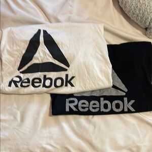 Reebok Black and White Logo Tees